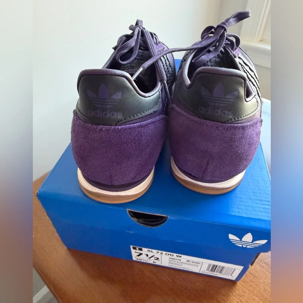 adidas SL 72 OG Women's Sneaker - Plum and Black - Picture 6 of 11